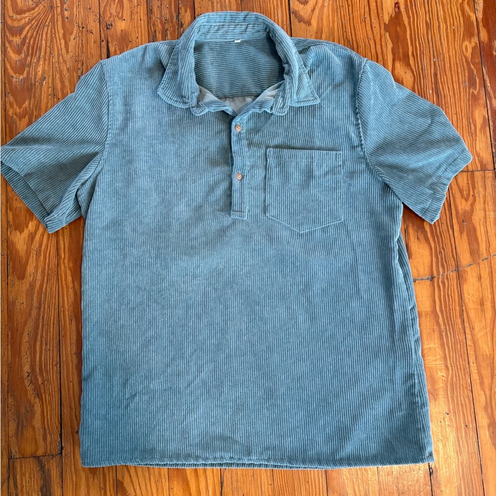 Men's Green Corduroy Shirt